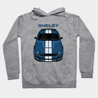 Ford Mustang Shelby GT350 2015 - 2020 - Ford Performance Blue - White Stripes Hoodie